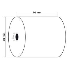 Rollo sumadora exacompta electro offset 70 mm x 70 mm 60 g/m2 PACK 10 UNIDADES - Imagen 7