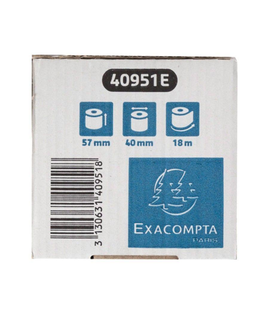 Rollo sumadora exacompta safe contact termico 57 mm x 40 mm 52 g/m2 PACK 20 UNIDADES - Imagen 9