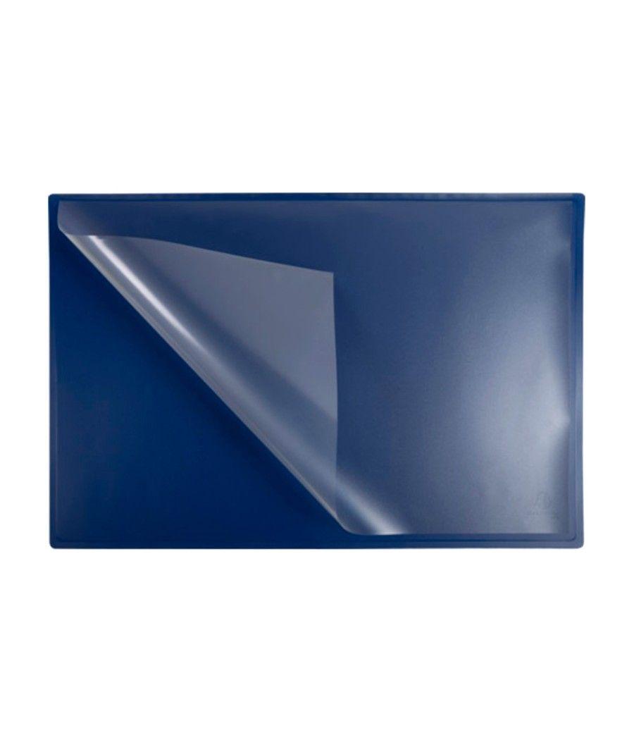 Vade sobremesa exacompta clean safe polipropileno azul 59x39 cm - Imagen 2