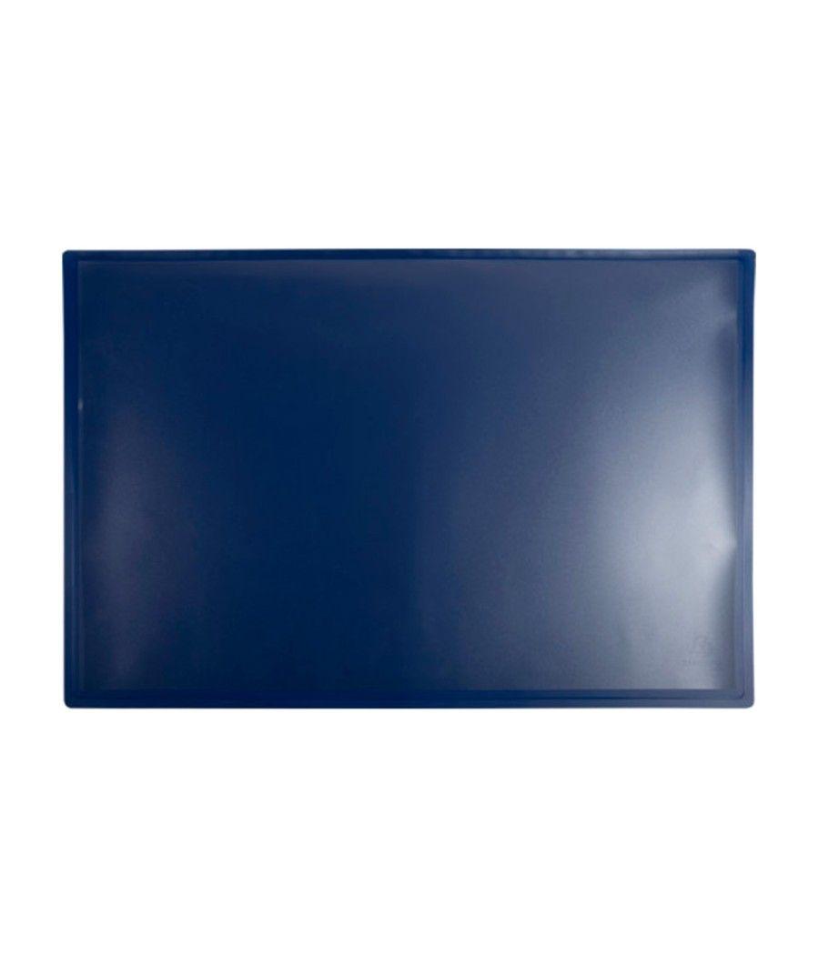 Vade sobremesa exacompta clean safe polipropileno azul 59x39 cm - Imagen 3