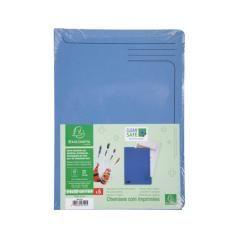 Carpeta dossier uñero exacompta clean safe cartulina 400 gr din a4 azul paquete de 5 unidades - Imagen 5