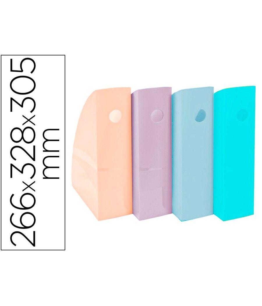 Revistero exacompta aquarel mag-cube set de 4 unidades colores pastel 266x328x305 mm - Imagen 2