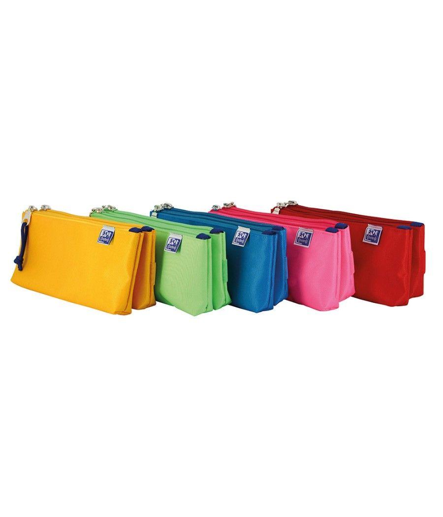 Bolso escolar portatodo oxford kangoo kids doble colores surtidos 220x50x100 mm PACK 5 UNIDADES - Imagen 2