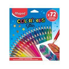 Lápices de colores maped color peps star caja de 72 colores surtidos - Imagen 3