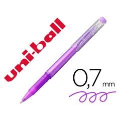 Rotulador uni-ball roller uf-222 tinta gel borrable 0,7 mm violeta PACK 12 UNIDADES