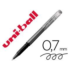 Rotulador uni-ball roller uf-222 tinta gel borrable 0,7 mm negro PACK 12 UNIDADES