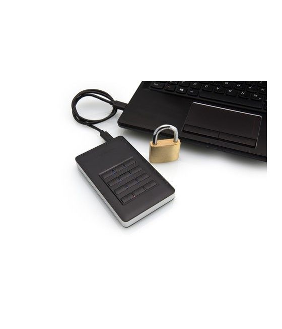 Verbatim Disco duro portátil y seguro Store n Go de 1 TB con teclado - Imagen 6