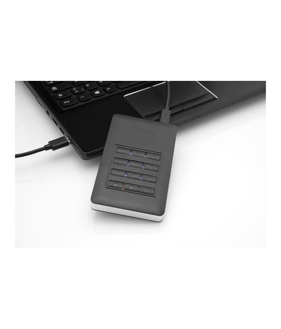 Verbatim Disco duro portátil y seguro Store n Go de 1 TB con teclado - Imagen 8