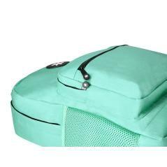 Cartera antartik mochila con asa y bolsillo frontal concremallera color verde menta 320x140x430 mm - Imagen 9