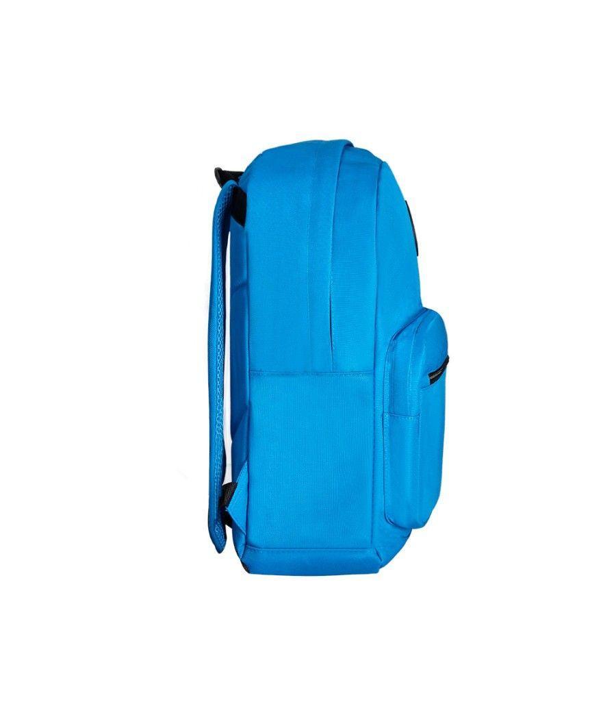 Cartera antartik mochila con asa y bolsillo frontal concremallera color azul 320x140x430 mm - Imagen 5