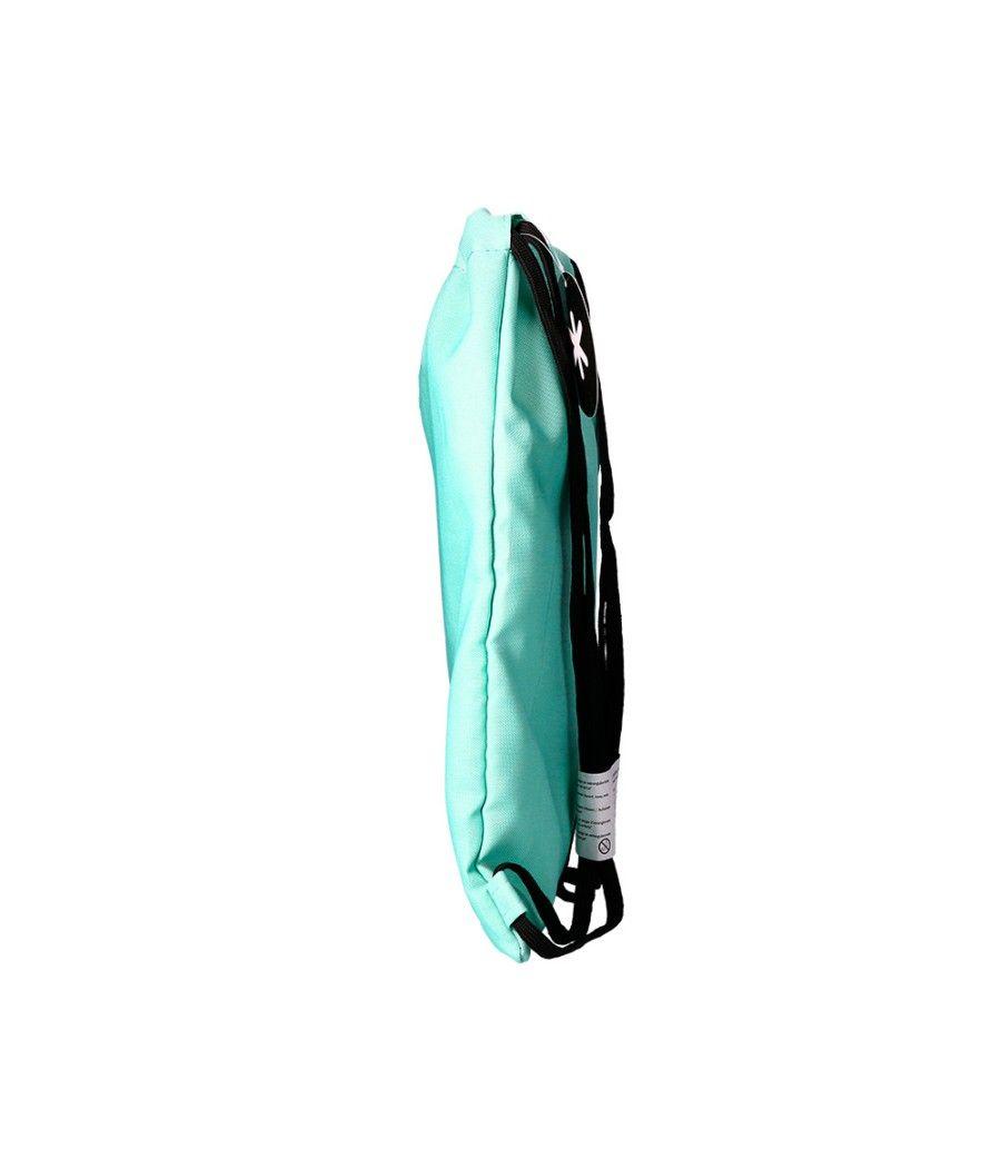 Saco plano antartik bolsillo interior con cremallera color verde menta 350x400 mm - Imagen 6