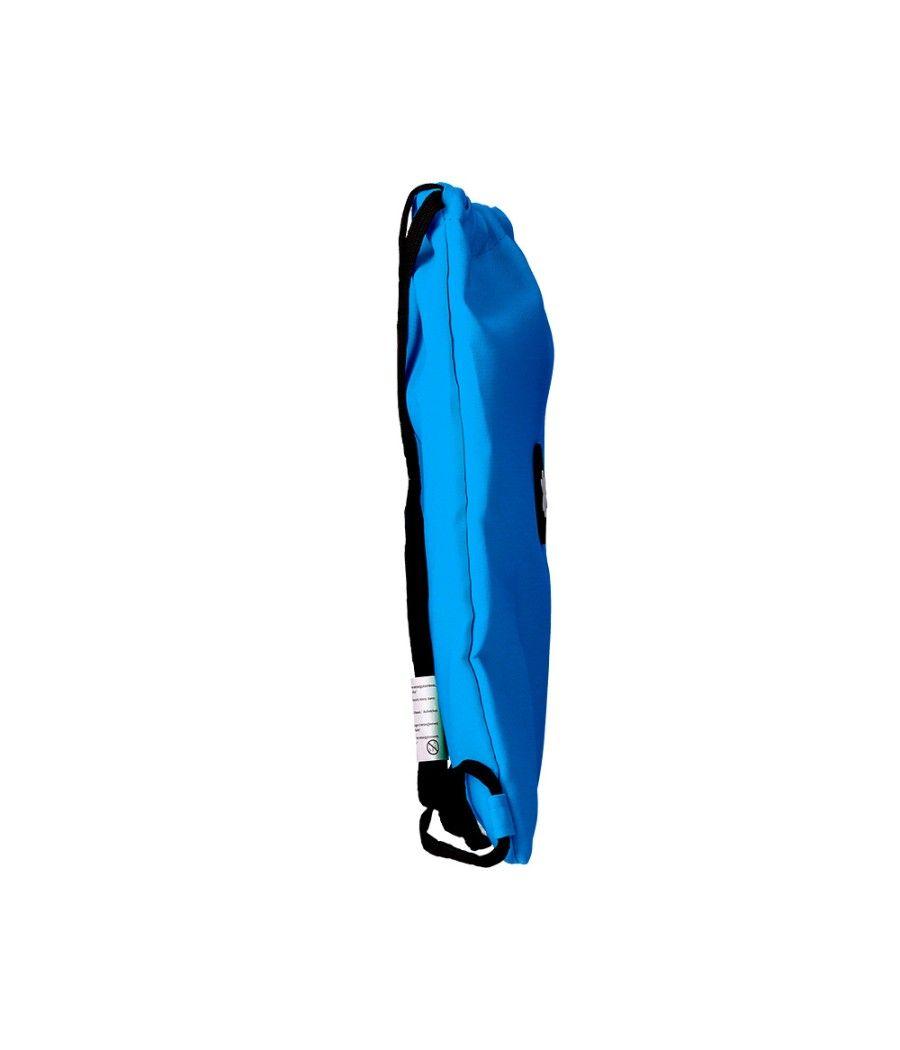 Saco plano antartik bolsillo interior con cremallera color azul 350x400 mm - Imagen 4