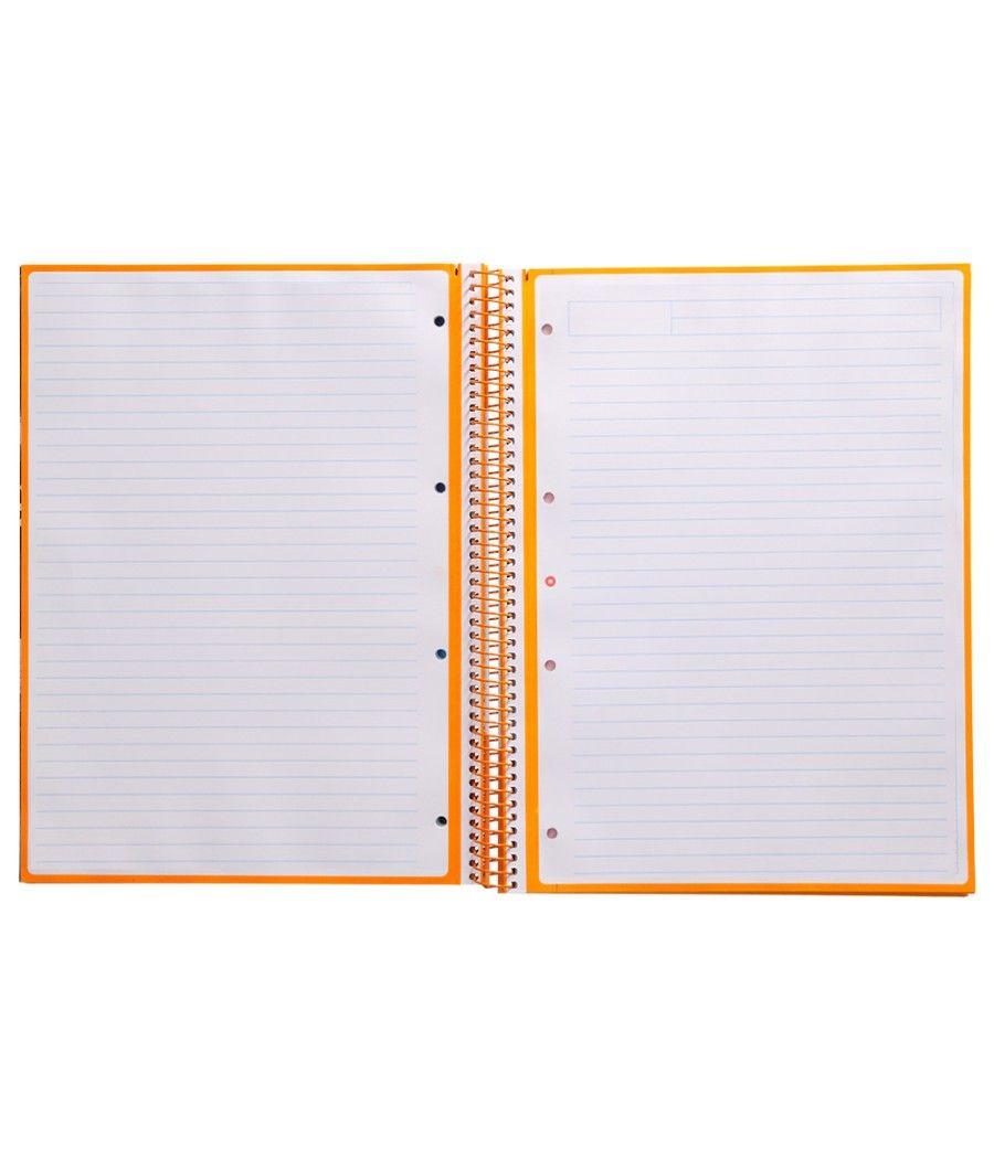 Cuaderno espiral liderpapel a4 micro antartik tapa forrada80h 90 gr horizontal 1 banda 4 taladros color mostaza - Imagen 6