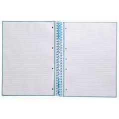 Cuaderno espiral liderpapel a4 micro antartik tapa forrada80h 90 gr horizontal 1 banda 4 taladros color celeste - Imagen 6