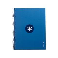 Cuaderno espiral liderpapel a4 micro antartik tapa forrada80h 90 gr horizontal 1 banda 4 taladros color azul oscuro - Imagen 3