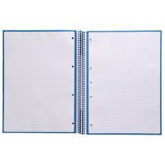 Cuaderno espiral liderpapel a4 micro antartik tapa forrada80h 90 gr horizontal 1 banda 4 taladros color azul oscuro - Imagen 6