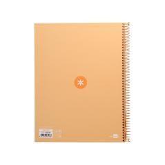 Cuaderno espiral liderpapel a4 micro antartik tapa forrada80h 90 gr horizontal 1 banda 4 taladros color amarillo clar - Imagen 4