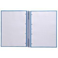 Cuaderno espiral liderpapel a4 micro antartik tapa forrada 80h 90 gr cuadro 5mm 1 banda 4 taladros azul oscuro - Imagen 6