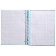 Cuaderno espiral liderpapel a4 micro antartik tapa forrada 80h 90 gr cuadro 5mm 1 banda 4 taladros celeste - Imagen 6