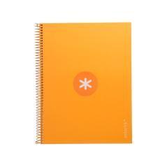 Cuaderno espiral liderpapel a4 micro antartik tapa forrada 80h 90 gr cuadro 5mm 1 banda 4 taladros mostaza - Imagen 3