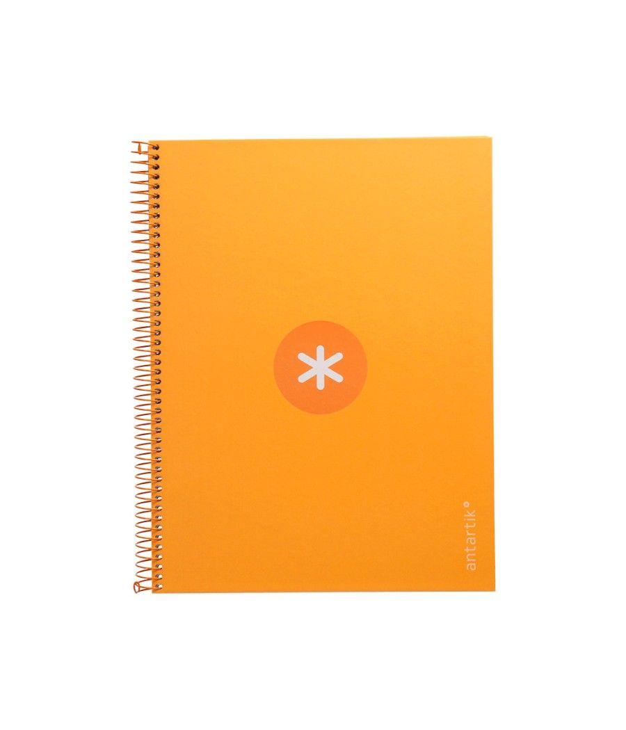 Cuaderno espiral liderpapel a4 micro antartik tapa forrada 80h 90 gr cuadro 5mm 1 banda 4 taladros mostaza - Imagen 3