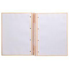 Cuaderno espiral liderpapel a4 micro antartik tapa forrada 80h 90 gr cuadro 5mm 1 banda 4 taladros amarillo cl - Imagen 6