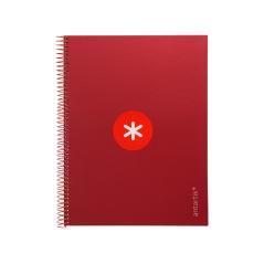 Cuaderno espiral liderpapel a4 micro antartik tapa forrada 80h 90 gr cuadro 5mm 1 banda 4 taladros frambuesa - Imagen 3