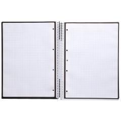 Cuaderno espiral liderpapel a4 micro antartik tapa forrada 80h 90 gr cuadro 5mm 1 banda 4 taladros negro - Imagen 6