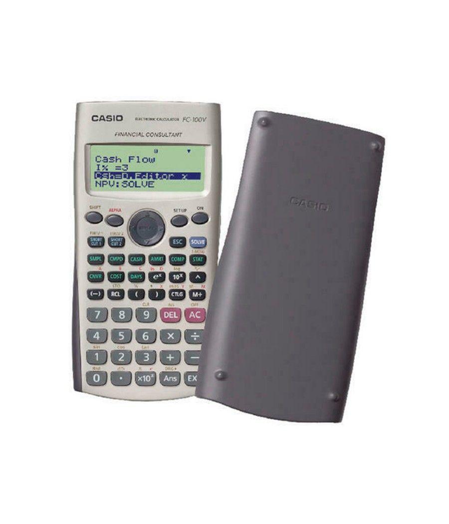 Calculadora casio fc-100v financiera 4 lineas 10+2 dígitos almacénamiento flash calculo de ganancias con tapa - Imagen 4