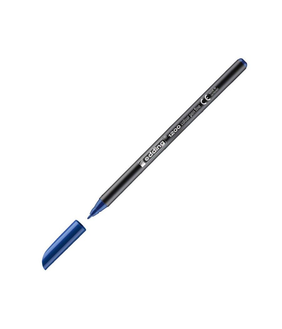 Rotulador edding punta fibra 1200 azul n.3 punta redonda 0.5 mm blister de 2 unidades - Imagen 4