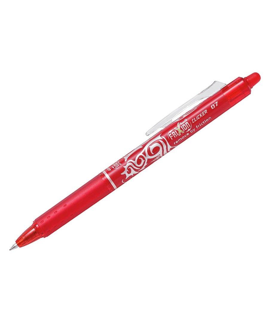 Bolígrafo pilot frixion clicker borrable 0,7 mm punta media rojo en blister - Imagen 3