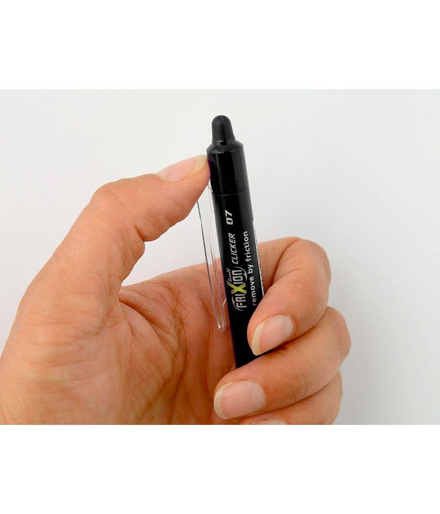 Bolígrafo pilot frixion clicker borrable 0,7 mm punta media negro en blister - Imagen 6