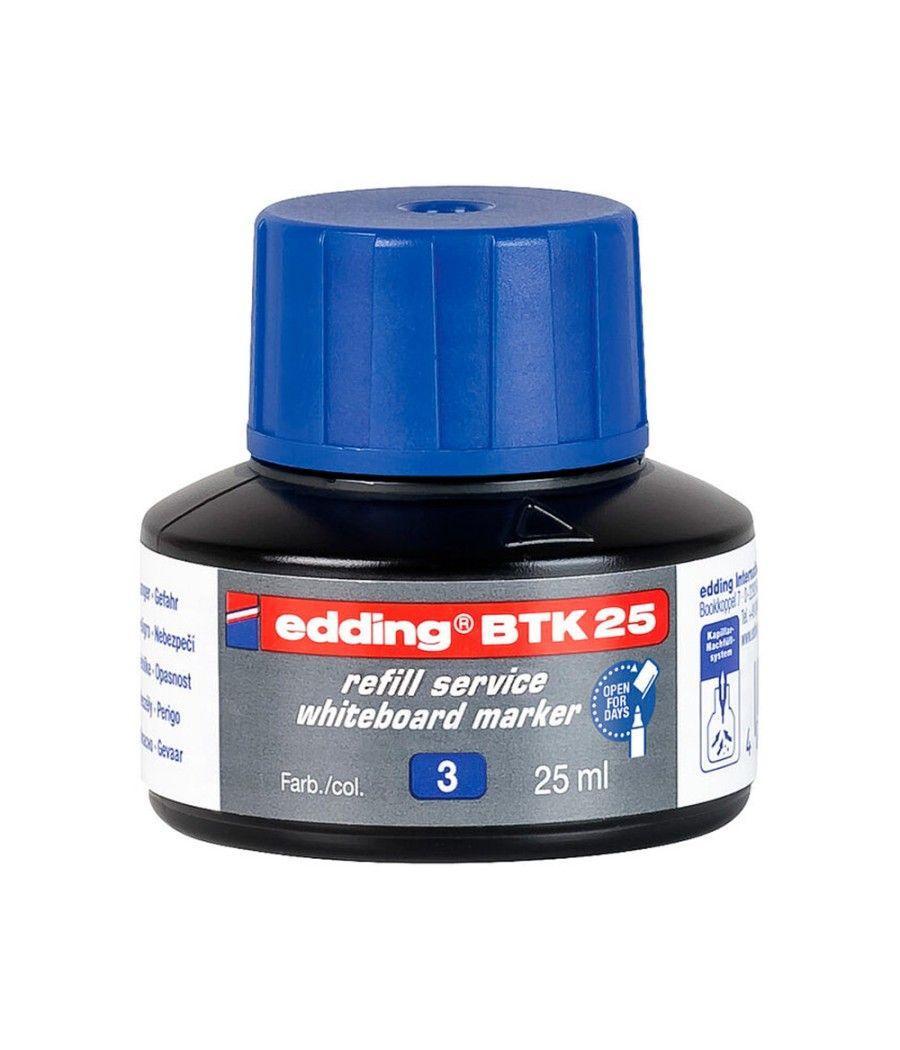 Tinta rotulador edding pizarra blanca btk-25 color azul frasco de 25 ml - Imagen 3