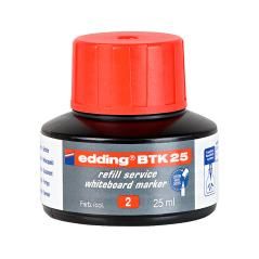 Tinta rotulador edding pizarra blanca btk-25 color rojo frasco de 25 ml - Imagen 3