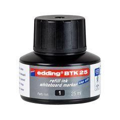 Tinta rotulador edding pizarra blanca btk-25 color negro frasco de 25 ml - Imagen 3