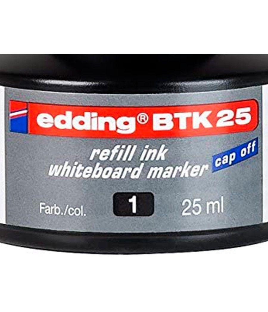 Tinta rotulador edding pizarra blanca btk-25 color negro frasco de 25 ml - Imagen 4