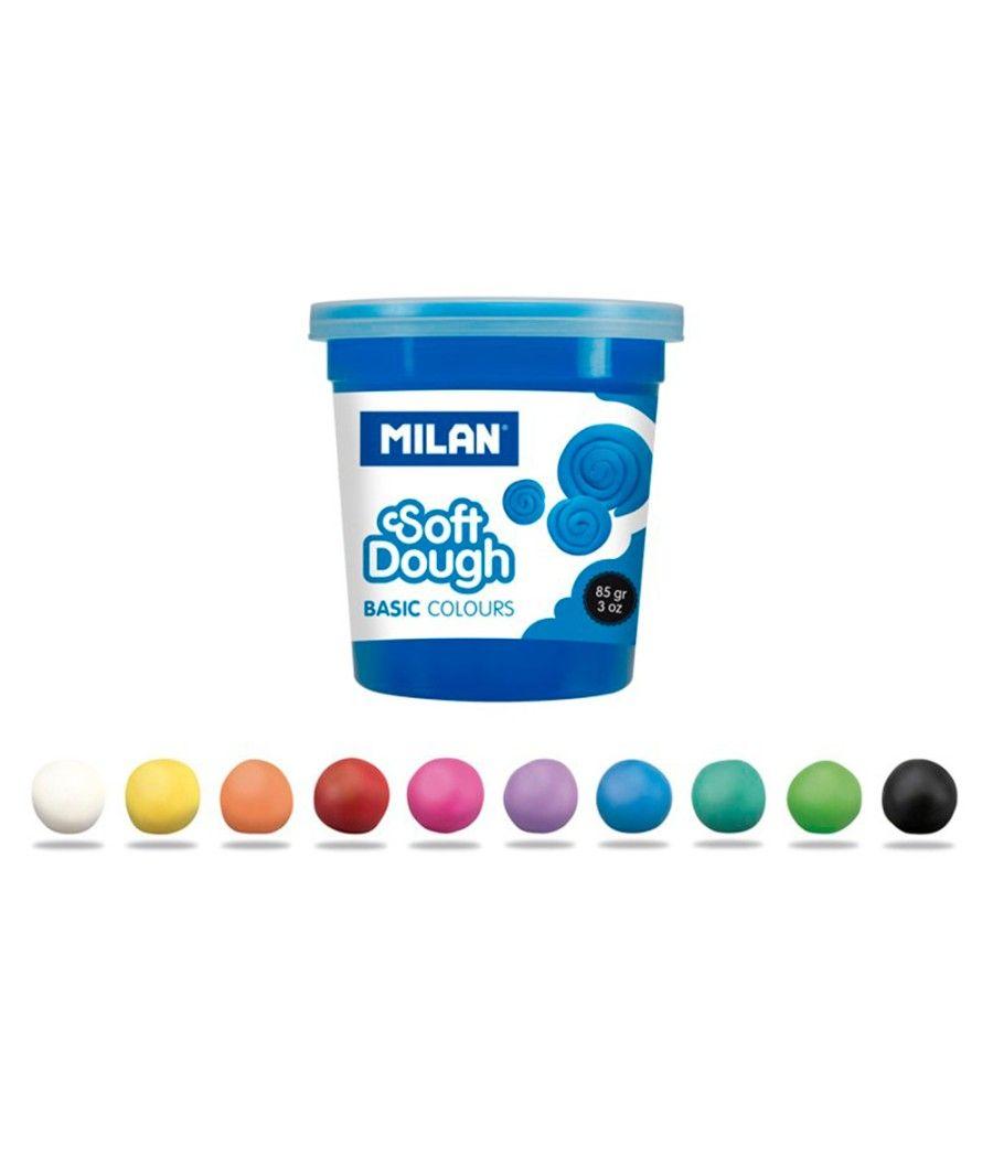 Pasta milan para modelar soft dough basic caja de 10 botes colores surtidos 85 g - Imagen 5