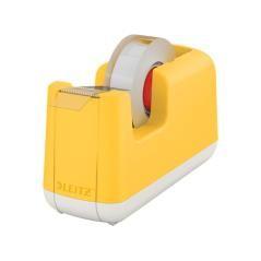 Portarrollo sobremesa leitz cosy plástico para cintas 33 mt color amarillo - Imagen 3