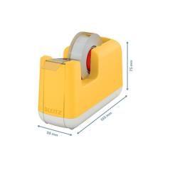 Portarrollo sobremesa leitz cosy plástico para cintas 33 mt color amarillo - Imagen 4