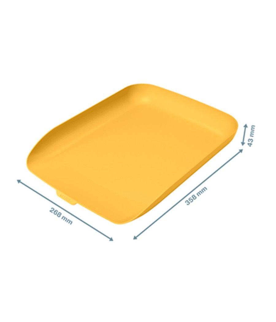 Bandeja sobremesa plástico leitz cosy amarillo 268x126x358 mm - Imagen 5