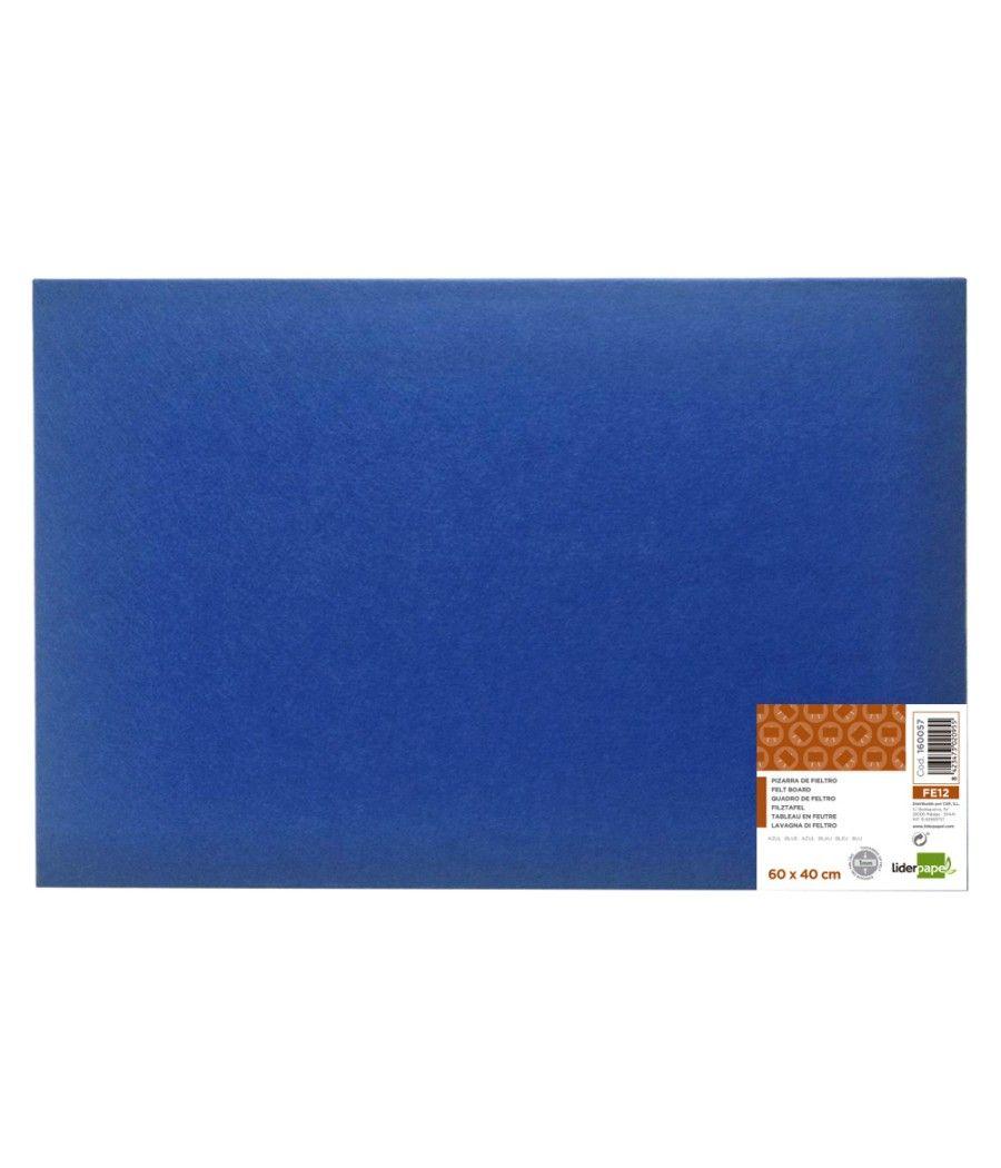 Tablero de fieltro liderpapel mural color azul 40x60 cm - Imagen 3