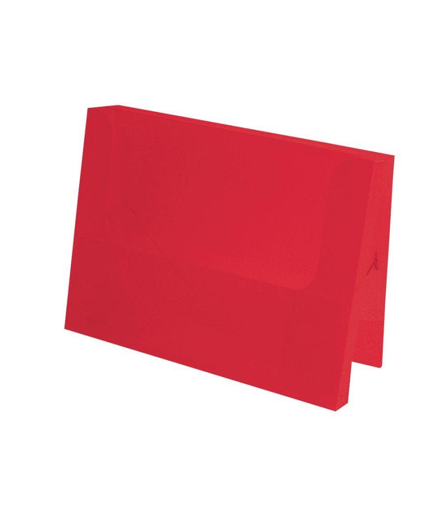 Carpeta liderpapel portadocumentos polipropileno dina4 rojo translucido lomo 50 mm - Imagen 3