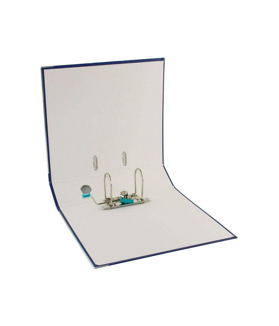 Archivador de palanca elba top cartón compacto polipropileno con rado din a4 lomo de 80 mm azul - Imagen 5