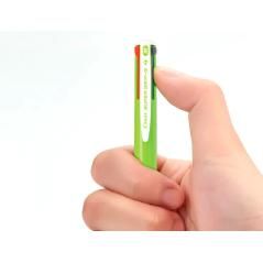 Bolígrafo pilot super grip g 4 colores retráctil sujecion de caucho tinta base de aceite cuerpo color verde PACK 12 UNIDADES - I