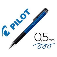 Bolígrafo pilot synergy point retráctil sujecion de caucho tinta gel 0,5 mm azul PACK 12 UNIDADES