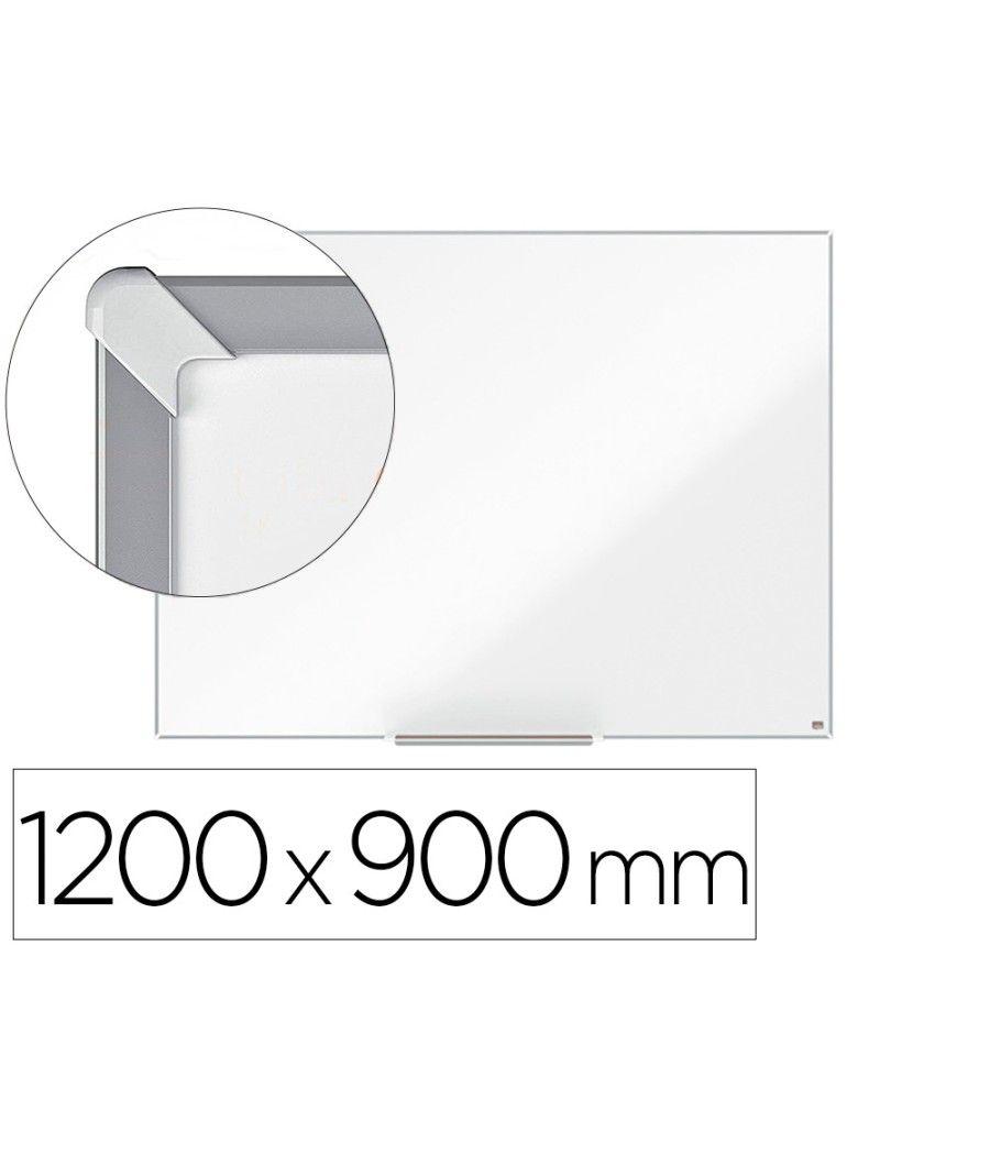 Pizarra blanca nobo nano clean ip pro lacada magnética 1200x900 mm - Imagen 2