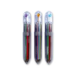 Bolígrafo liderpapel 10 en 1 cuerpo transparente 10 colores 1 mm retráctil PACK 36 UNIDADES - Imagen 3