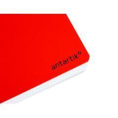 Cuaderno espiral liderpapel a4 antartik tapa dura 80h 100gr cuadro 4mm con margen color rojo PACK 3 UNIDADES - Imagen 4