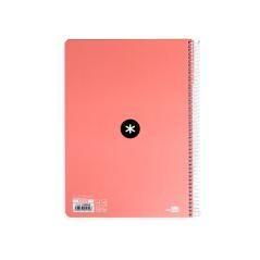 Cuaderno espiral liderpapel a4 antartik tapa dura 80h 100gr cuadro 4mm con margen color coral PACK 3 UNIDADES - Imagen 7