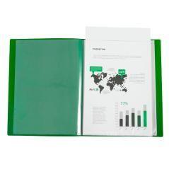 Carpeta liderpapel 80 fundas canguro pp din a4 verde translucido portada y lomo personalizable - Imagen 6